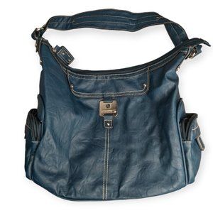 Rosetti Faux Leather Dark Teal Shoulder Bag